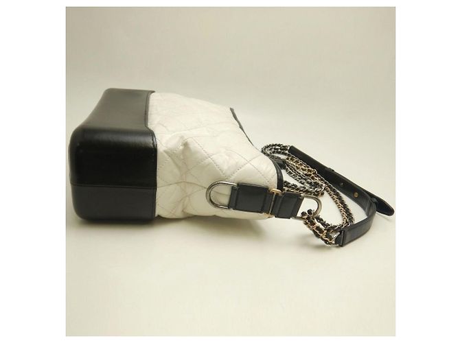 Borsa a Spalla Gabrielle de Chanel Nero Bianco - vista 6
