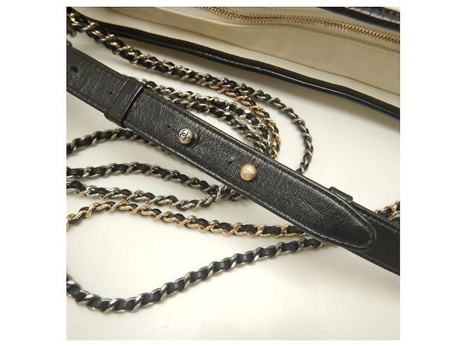 Borsa a Spalla Gabrielle de Chanel Nero Bianco - vista 8