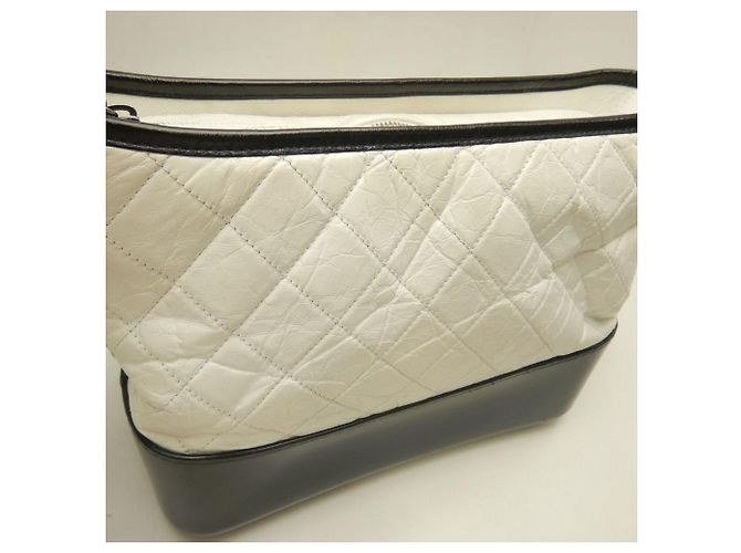 Borsa a Spalla Gabrielle de Chanel Nero Bianco - vista 9