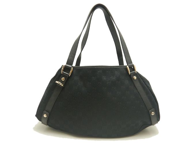 Gucci Abbey Tote Bag Schwarz GG Canvas - Ansicht 2