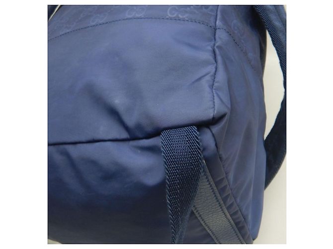 Zaino Gucci Guccissima in nylon blu navy - vista 16