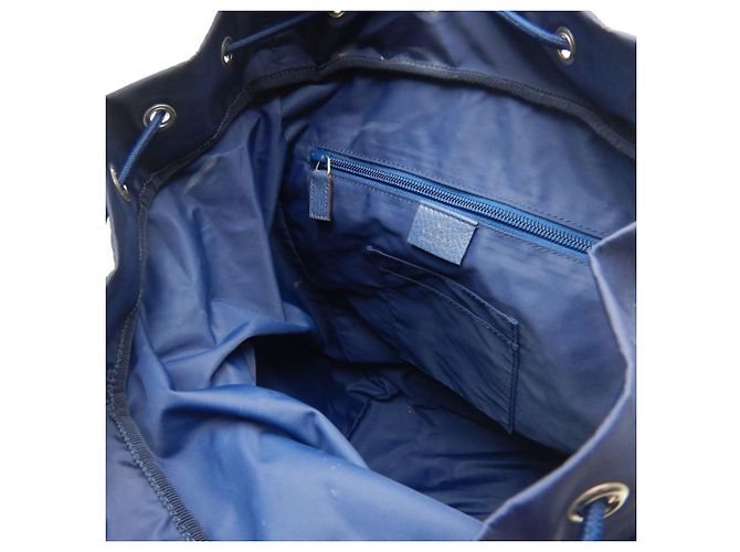 Zaino Gucci Guccissima in nylon blu navy - vista 19