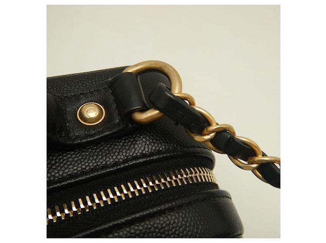 Borsa a tracolla vanity case Chanel CC Filigree Nero - vista 10