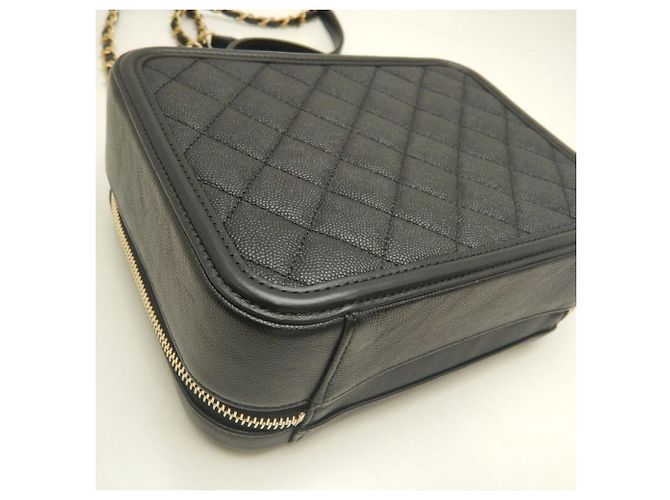 Borsa a tracolla vanity case Chanel CC Filigree Nero - vista 11