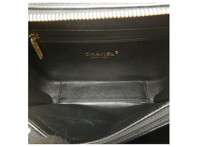 Borsa a tracolla vanity case Chanel CC Filigree Nero - vista 12