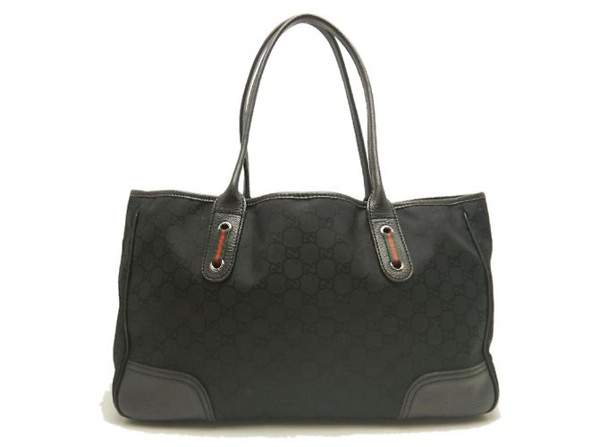 Borsa Tote Gucci GG Nylon Nero - vista 2