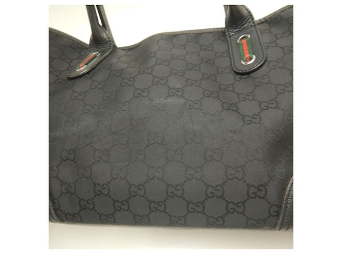 Borsa Tote Gucci GG Nylon Nero - vista 8