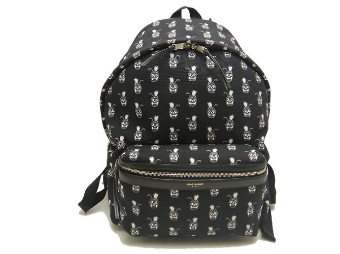 Zaino Saint Laurent Classic Hunter Nero Bianco - vista 2