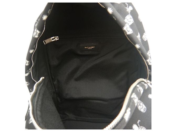 Zaino Saint Laurent Classic Hunter Nero Bianco - vista 5