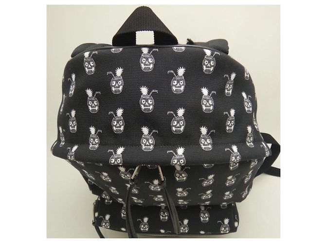 Zaino Saint Laurent Classic Hunter Nero Bianco - vista 7