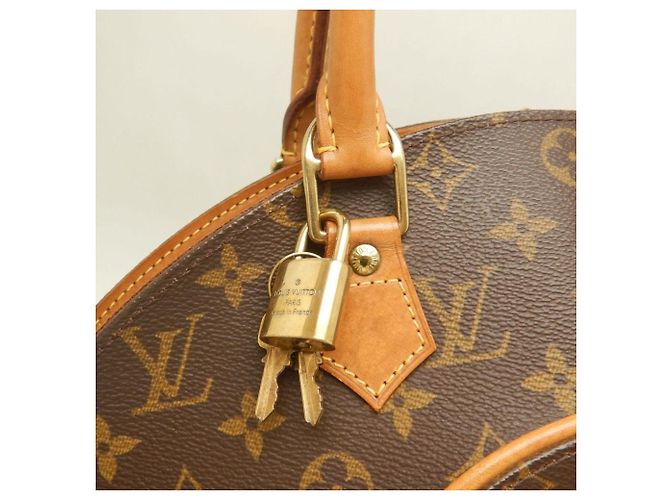 Borsa Louis Vuitton Monogram Ellipse MM Marrone - vista 11