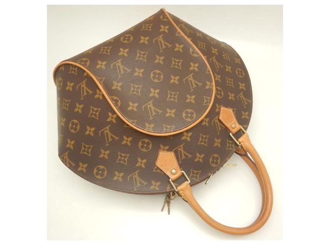 Borsa Louis Vuitton Monogram Ellipse MM Marrone - vista 3