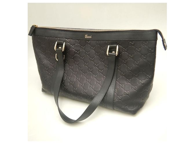 Borsa Tote Gucci Guccissima Nero - vista 18