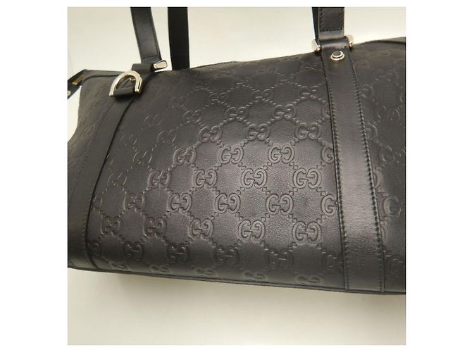 Borsa Tote Gucci Guccissima Nero - vista 8