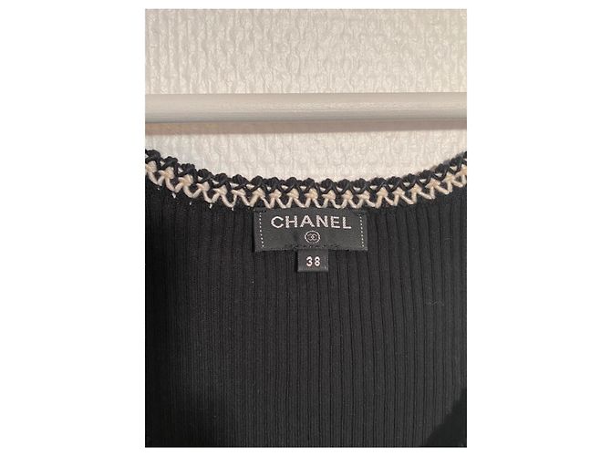 Chanel Canotta Logo 22P - Nero - vista 3