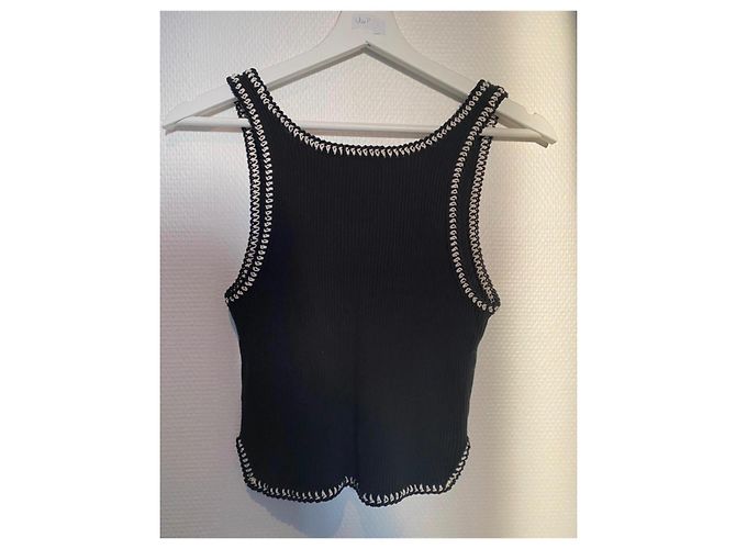 Chanel Canotta Logo 22P - Nero - vista 7