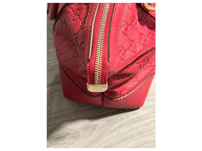 Borsa Gucci in pelle rossa con monogramma GG Rosso - vista 5