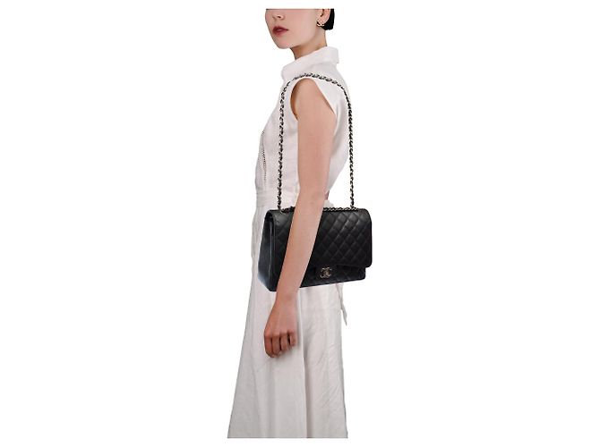 Borsa CHANEL Timeless/Classique in Pelle Nera - 103735 Nero - vista 12