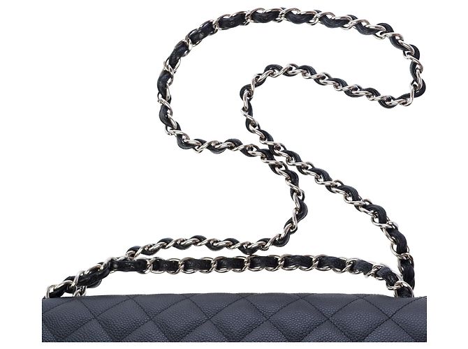 Borsa CHANEL Timeless/Classique in Pelle Nera - 103735 Nero - vista 9