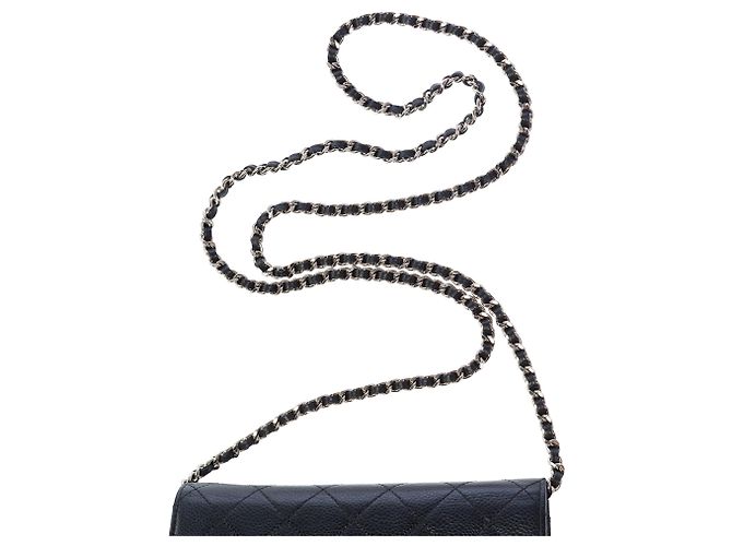 Borsa CHANEL Wallet on Chain in Pelle Nera - 103736 Nero - vista 10