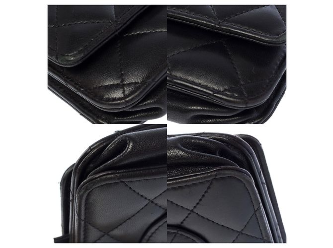Borsa CHANEL Wallet on Chain in Pelle Nera - 103722 Nero - vista 11