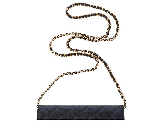 Borsa CHANEL Wallet on Chain in Pelle Nera - 103721 Nero - vista 10
