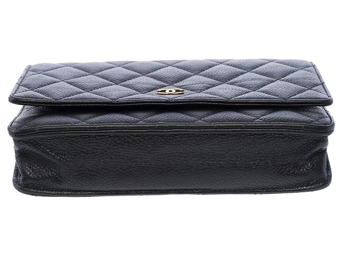 Borsa CHANEL Wallet on Chain in Pelle Nera - 103721 Nero - vista 11