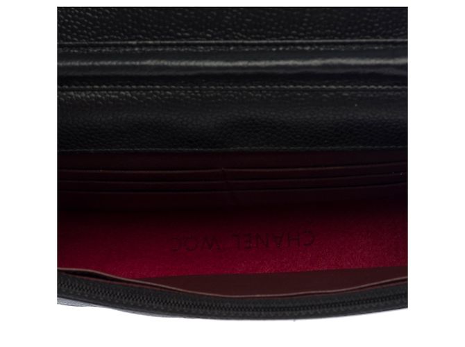 Borsa CHANEL Wallet on Chain in Pelle Nera - 103721 Nero - vista 9