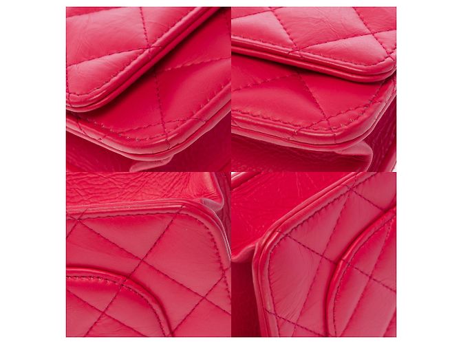 Bolsa CHANEL Wallet on Chain em Couro Rosa - 103723 - vista 11