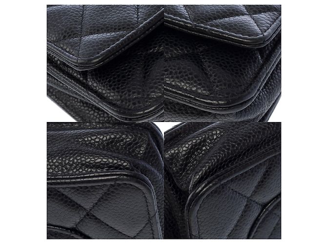 Borsa CHANEL Wallet on Chain in Pelle Nera - 103733 Nero - vista 11