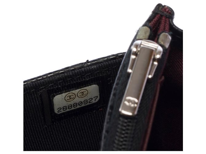 Borsa CHANEL Wallet on Chain in Pelle Nera - 103733 Nero - vista 7