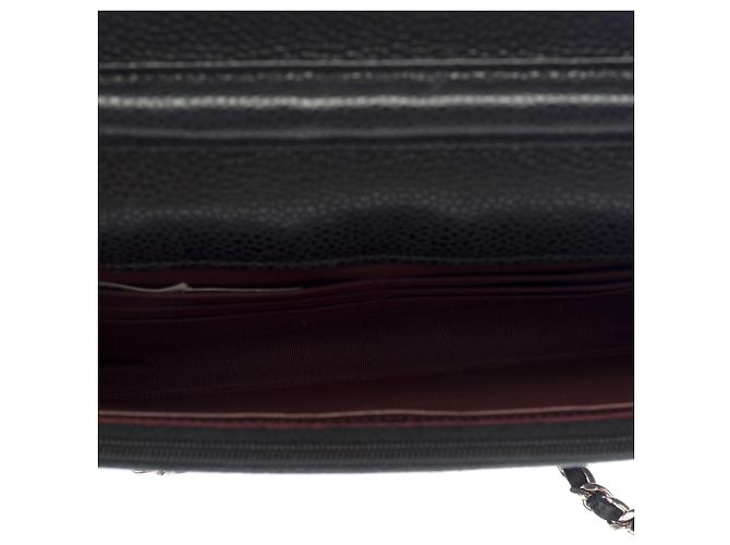 Borsa CHANEL Wallet on Chain in Pelle Nera - 103733 Nero - vista 8