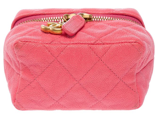 Borsa CHANEL Vanity in Pelle Rosa - 103734 - vista 10