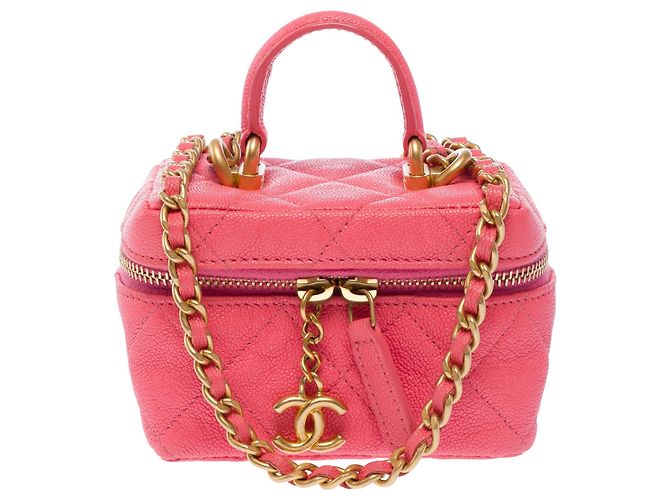 Borsa CHANEL Vanity in Pelle Rosa - 103734 - vista 2