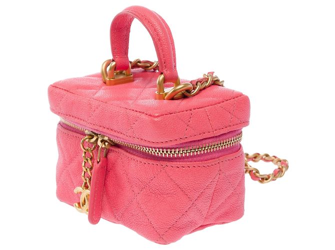 Borsa CHANEL Vanity in Pelle Rosa - 103734 - vista 3