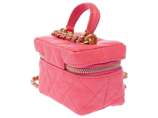 Borsa CHANEL Vanity in Pelle Rosa - 103734 - vista 5