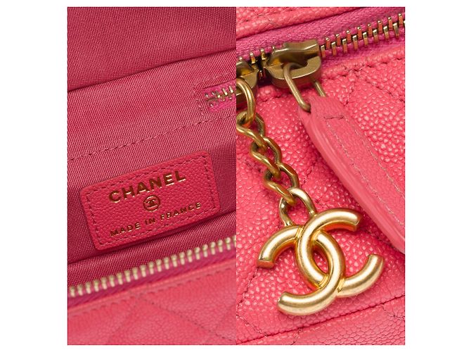 Borsa CHANEL Vanity in Pelle Rosa - 103734 - vista 6