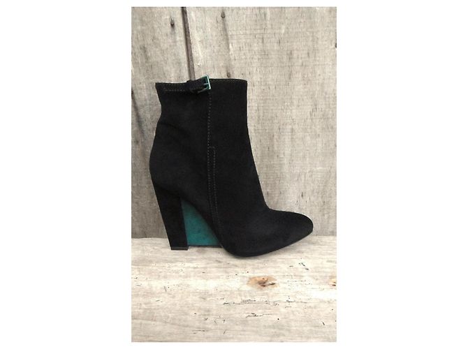 Stivaletti Sebastian in scamosciato nero - vista 10