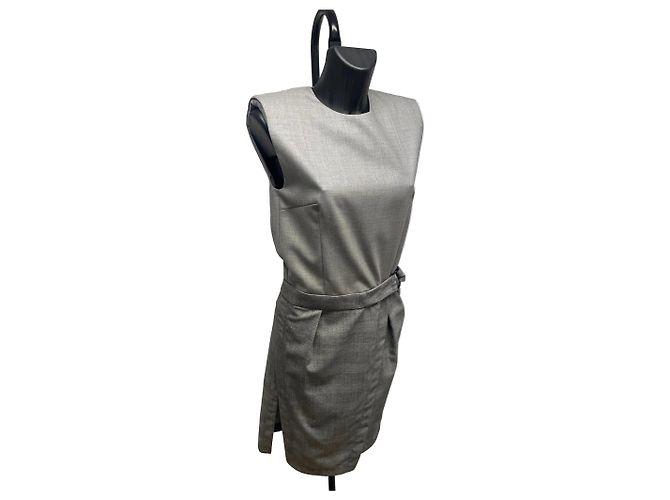Abito senza maniche in lana e cashmere grigio Louis Vuitton - Taglia 36 - vista 2