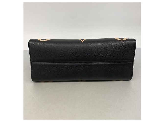 Borsa Tote Louis Vuitton Monogram Empreinte Bicolor OnTheGo MM Nero Beige - vista 3