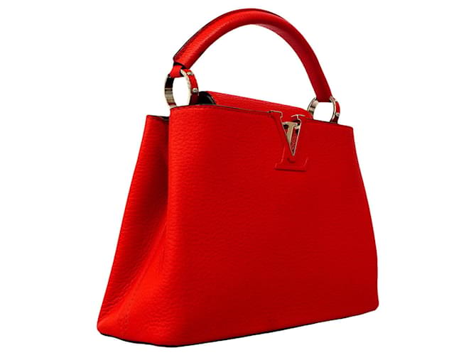 Borsa Louis Vuitton Capucines BB Rosso - vista 2
