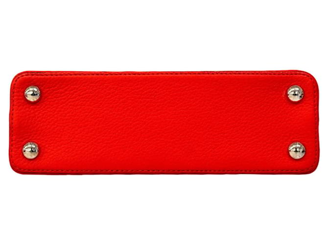 Borsa Louis Vuitton Capucines BB Rosso - vista 3