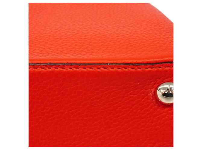 Borsa Louis Vuitton Capucines BB Rosso - vista 7