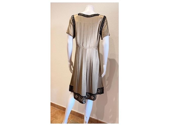 Vestido de seda con adornos Etro Beige - vista 4