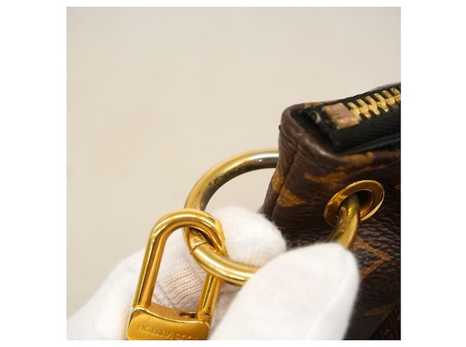Borsa Louis Vuitton Monogram Pallas BB Nero - vista 10