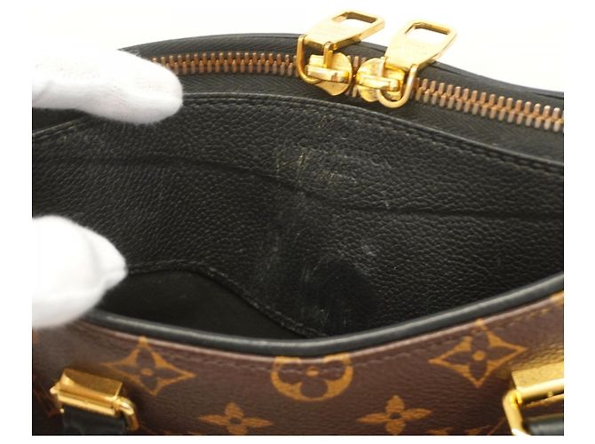 Borsa Louis Vuitton Monogram Pallas BB Nero - vista 7