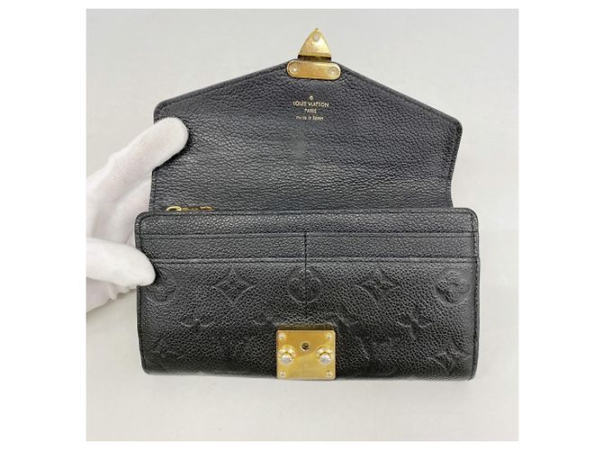 Cartera larga Louis Vuitton Monogram Empreinte Negro - vista 9