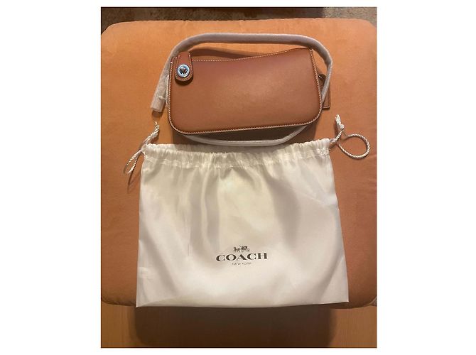 Coach Glv Penn Borsa a tracolla in pelle Burnished Amber Marrone - vista 5