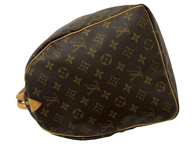 Borsa Boston Louis Vuitton Vintage Keepall 50 Monogram Leather Marrone - vista 5