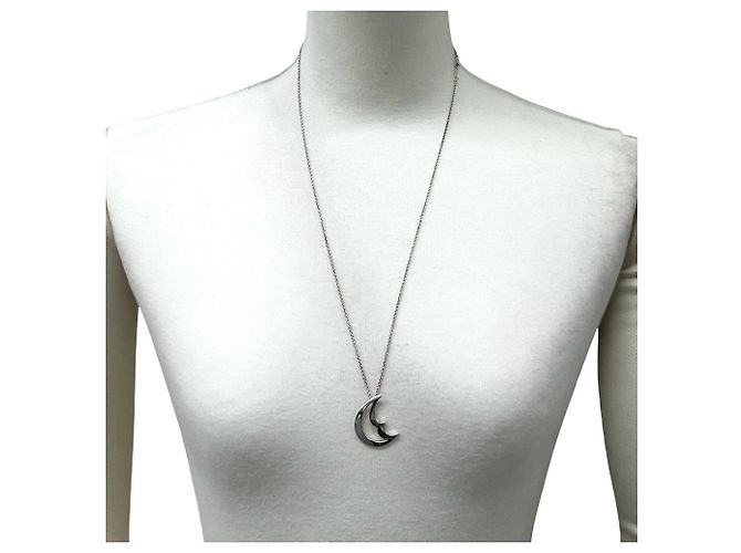 Tiffany & Co Collana Tiffany Vintage Crescent Moon Argento - vista 2